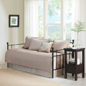 6 Piece Reversible Daybed Cover Set Khaki Daybed - 1 of 1