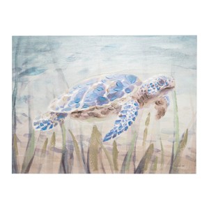 Beachcombers 23.6"H x 1.18"L x 31.5"W Sea Turtle Wall Art Décor - 1 of 3
