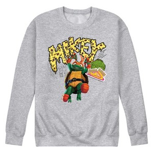 Men's - Teenage Mutant Ninja Turtles - Michelangelo AKA Mikey Graphic Fleece Sweatshirt - 1 of 4