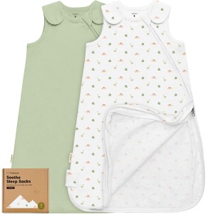 KeaBabies 2-Pack Sleep Sacks for Babies, Soothe Sleeping Sack Wearable Blanket, Infant, Toddler, Newborn Swaddle Sack - 1 of 4