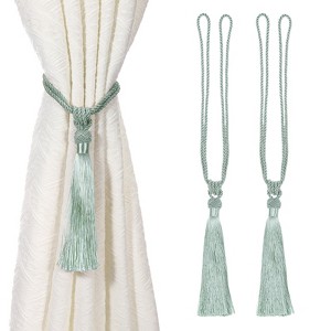 Unique Bargains Handmade Elegant Curtain Ties Holdbacks with Tassel for Home Office Hotel Decor - 1 of 4