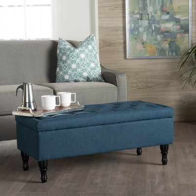 Chantelle Storage Ottoman - Navy - Christopher Knight Home