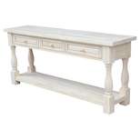 Tuscan Console Table - Unfinished - International Concepts