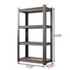 NicBex 4/5-Tier Heavy-Duty Adjustable Storage Rack,Garage Shelving with Adjustable Height Wood Shelves,Storage Organizer for Kitchen,Home & Warehouse - 3 of 4