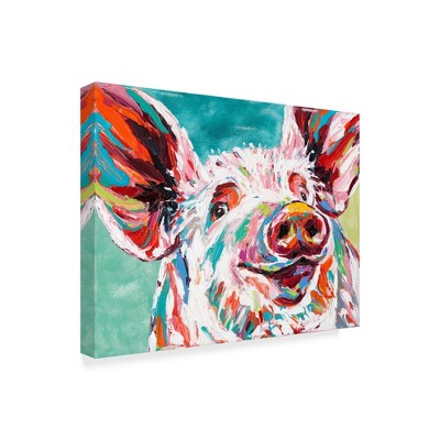 Trademark Fine Art -Carolee Vitaletti 'Piggy I' Canvas Art