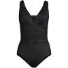 Lands' End Women's Mastectomy Slender Grecian Tummy Control Chlorine Resistant One Piece Swimsuit - 3 of 4