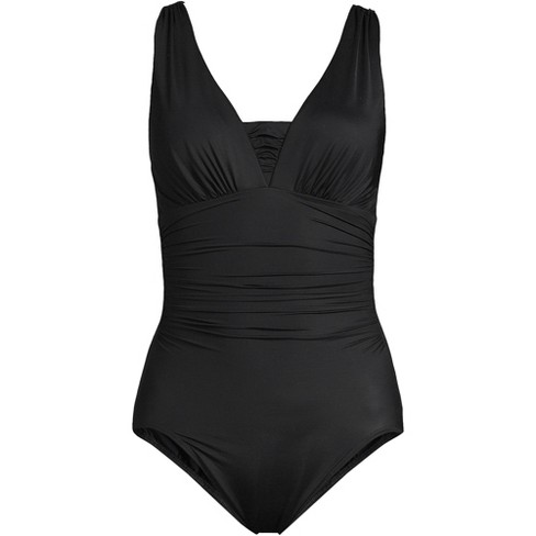 Lands' End Women's Slendersuit Grecian Tummy Control Chlorine