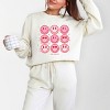 Simply Sage Market S.W.Smiley Valentine Smiley Face Chart Lightweight Garment Dyed Sweatshirt - 2 of 4