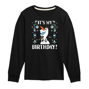 Boys' - Disney - Olaf It's My Birthday Long Sleeve Graphic T-Shirt - 1 of 3