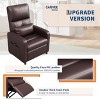 Power Recliner Chair - Heat and Massage, Adjustable Electric Recliner Ergonomic PU Leather Single Sofa, Tall Back, Padded Seat, Home Theater Seating - 4 of 4