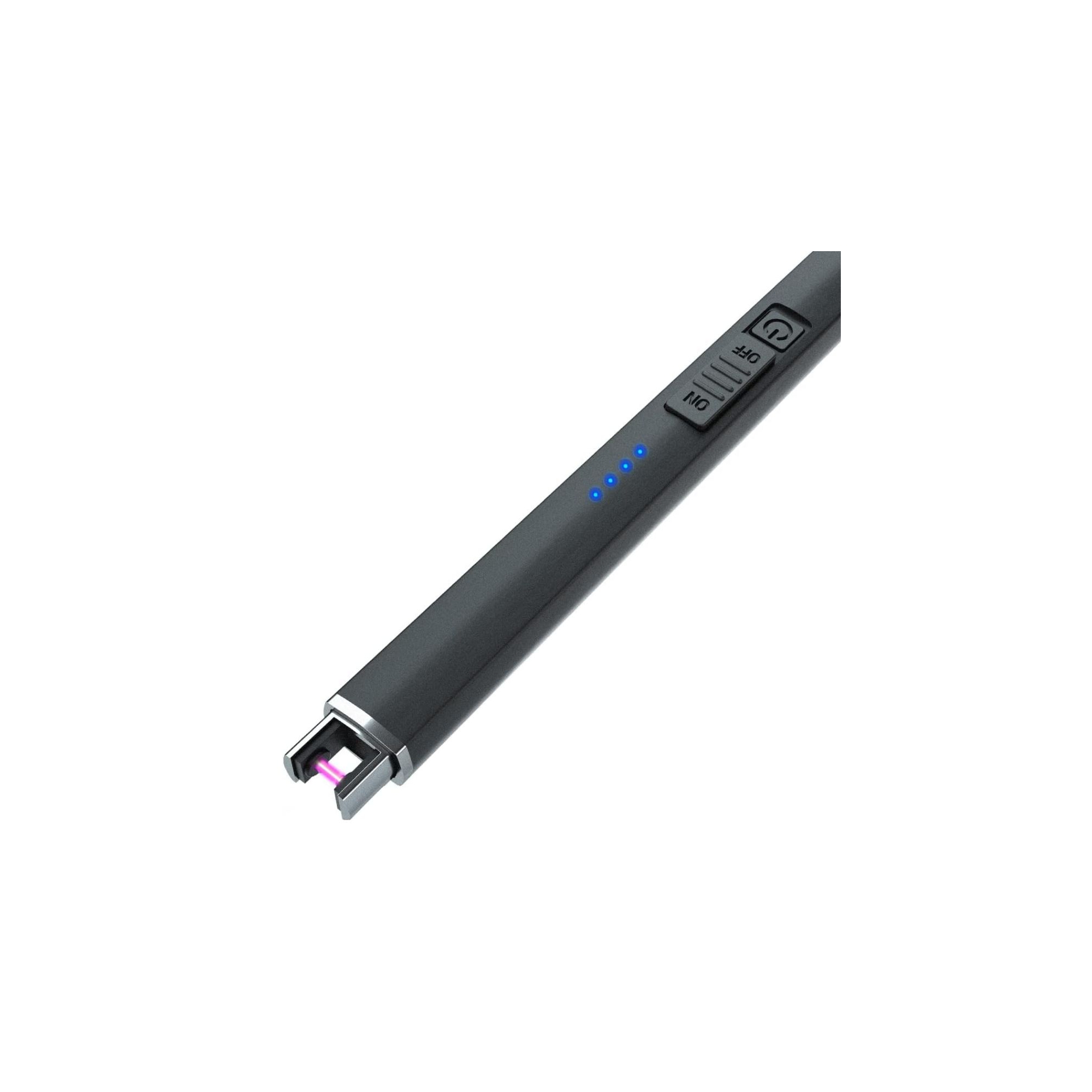 Link Arc Electric Lighter: Windproof, flameless, USB rechargeable. Double safety switch for peace of mind Say goodbye to traditional lighters - Black