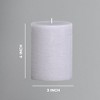 3x4 inch Pillar Candles Set of 3 ¨C Unscented Dripless Rustic Candles for Decor, Centerpieces, Weddings - 3 of 4