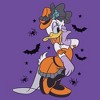 Juniors Mickey & Friends Halloween Daisy Elegant Dress Bats and Spiders T Shirt - 2 of 2