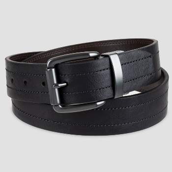 Levi's Men's Reversible Double-Prong Faux Leather Work Belt