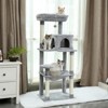 Multi-Level Cat Tree, Cat Tower Durable Sisal-Covered Scratching Posts,Cozy Caves,Condo,Dangling Ball,Jumping Platform for Cats Play &Sleep,Pet House - 3 of 4