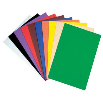 Wonderfoam Non-Toxic Foam Sheet, 12 X 18 in, Assorted Bright Color,Set of 10