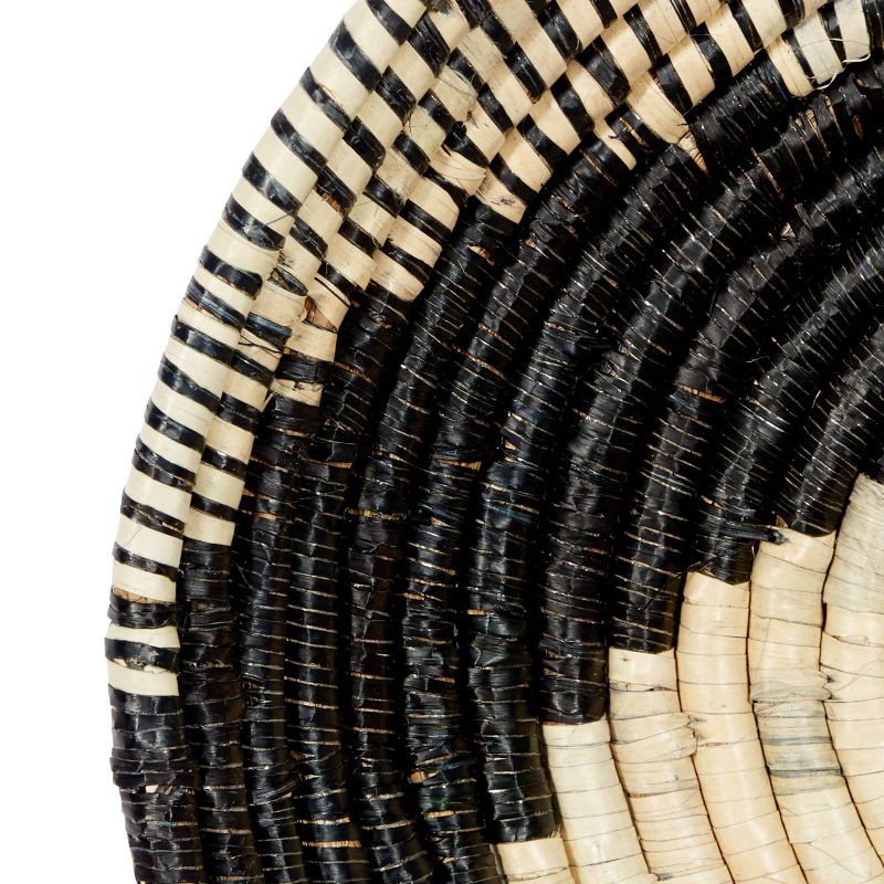 Bohemian Seagrass Plate Handmade Spiral Basket Wall Decor Set of 3 - Olivia & May, 4 of 7