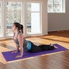 Yoga Mat - 0.25" H - Thick Double-Sided Foam Gym and Workout Equipment - Padded Fitness Surface for Pilates with Carrying Strap by Wakeman (Purple) - 2 of 4
