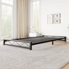 Twin Size Bed Frame, Metal Low Platform Bed Frame, with Wavy Pattern, Metal Slat Support - 4 of 4