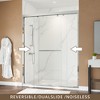 MAYEERTY 8mm Tempered Glass Double Sliding Shower Door - 4¡± Adjustable Width, Dual-Tone Aluminum Frame - 4 of 4