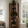 Hommoo 69.29" Corner Pantry Cabinet with Doors, Adjustable Shelves Kitchen Storage - 4 of 4