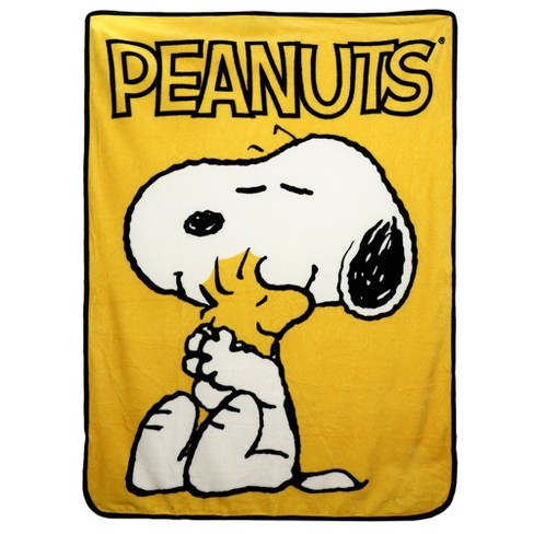 Peanuts Snoopy and Woodstock Fleece Throw Blanket