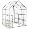 vidaXL Greenhouse with 8 Shelves 4.7 ft.x4.7 ft.x6.4 ft. - 2 of 4