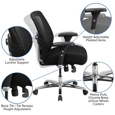 Black Mesh High Back Ergonomic Executive Swivel Chair