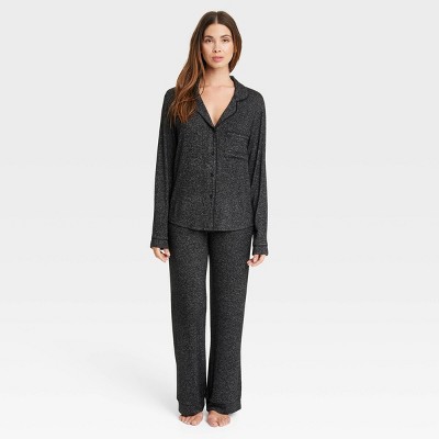 Women's Perfectly Cozy Pajama Set - Stars Above™ Dark Gray M