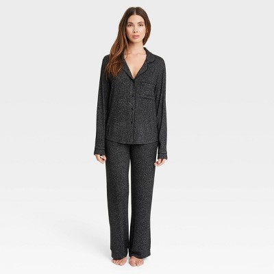 Image of Women's Perfectly Cozy Pajama Set - Stars Above™ Dark Gray XXL