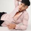 Campus Sutra Men Men's Blush Pink Self-Design Striped Shirt - 2 of 3
