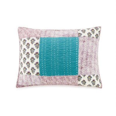King Numbra Sham Purple/Turquoise/White - Jessica Simpson
