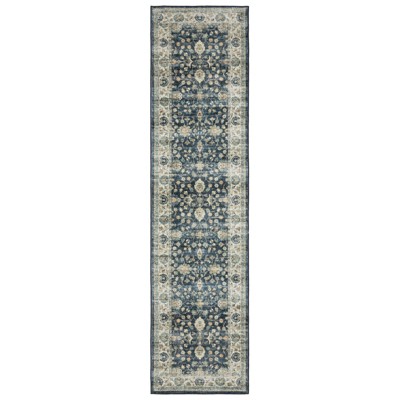 Oriental Weavers Sumter SUM02 Blue/ Ivory Indoor Area Rug - 2' x 8'