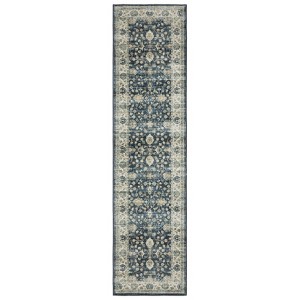 Oriental Weavers Sumter SUM02 Blue/ Ivory Indoor Area Rug - 2' x 8' - 1 of 4