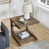NicBex Modern Unique-Shaped Coffee Table with Storage,Solid Wood Side Table,Center Table for Livng Room,Kitchen - 2 of 4