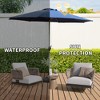 CAVINAS 10 FT Patio Umbrella with Push Button Tilt and Crank,Market Umbrella with 8 Sturdy Ribs for Backyard,Poolside,Deck, - 4 of 4