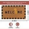 Folkulture Welcome Mats Outdoor | 16 x 28 Inch Eco Friendly Doormats for Front Door Outdoor | Durable & Anti Slip Coir Door Mats for Home Entrance - 2 of 4