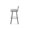 26.75" Derek Swivel Counter Height Barstool Light Gray/Gray - Amisco - 3 of 4