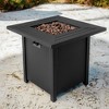 Nestl 28" Wicker Rattan Fire Pit Table - 2 of 4