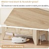 Buffet Cabinet, Rattan Storage Cabinet with Doors and Shelves, Accent Cabinet Sideboard Wood Console Cabinet Cabinet for Living Room, Dining Room - 3 of 4
