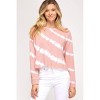 Women's Tie Dye Knit Top - SHE + SKY - 3 of 3