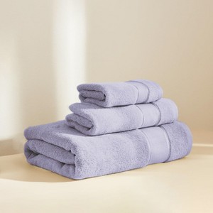 BAGOKIE 100% Turkish Cotton Bath Towels Set 6 Piece - 1 of 4