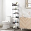 HDZNVF 6-Tier Rolling Cart Gap Kitchen Slim Slide Out Storage Tower Rack with Wheels - 4 of 4