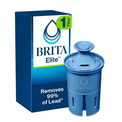Brita Elite Replacement Water Filter for Pitchers and Dispensers: Reduces Odors, Filters Benzene & Lead