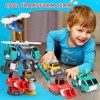 Toys for 3-8 Year Old, Transform Robot Kids Toy Vehicles | STEM Building Toys for Ages 3-6, 4 in 1 Construction Trucks Christmas Birthday Gifts - 2 of 4