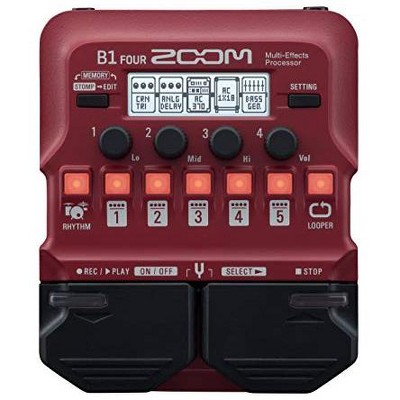 Zoom B1 FOUR Bass Multi-Effects Processor Pedal.