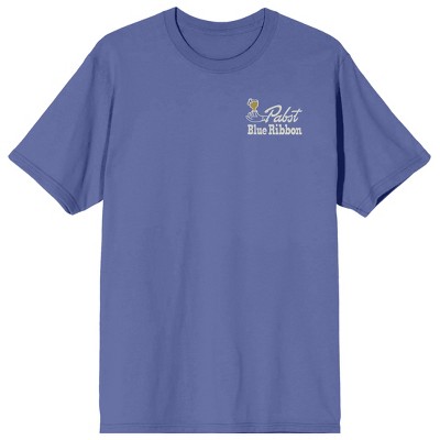 Pabst Blue Ribbon "Support Your Local Bartender" Men's Periwinkle Short Sleeve Tee