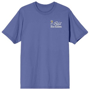 Pabst Blue Ribbon "Support Your Local Bartender" Men's Periwinkle Short Sleeve Tee - 1 of 4