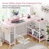 L Shaped Computer Desk with Power Outlets & LED Light - 4 of 4
