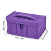 Unique Bargains Portable Large Capacity 17 Slots Nail Polish Bottles Bag with Handle 1 Pc - 4 of 4
